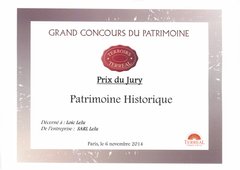 "Grand concours du patrimoine" - NOVEMBRE 2014